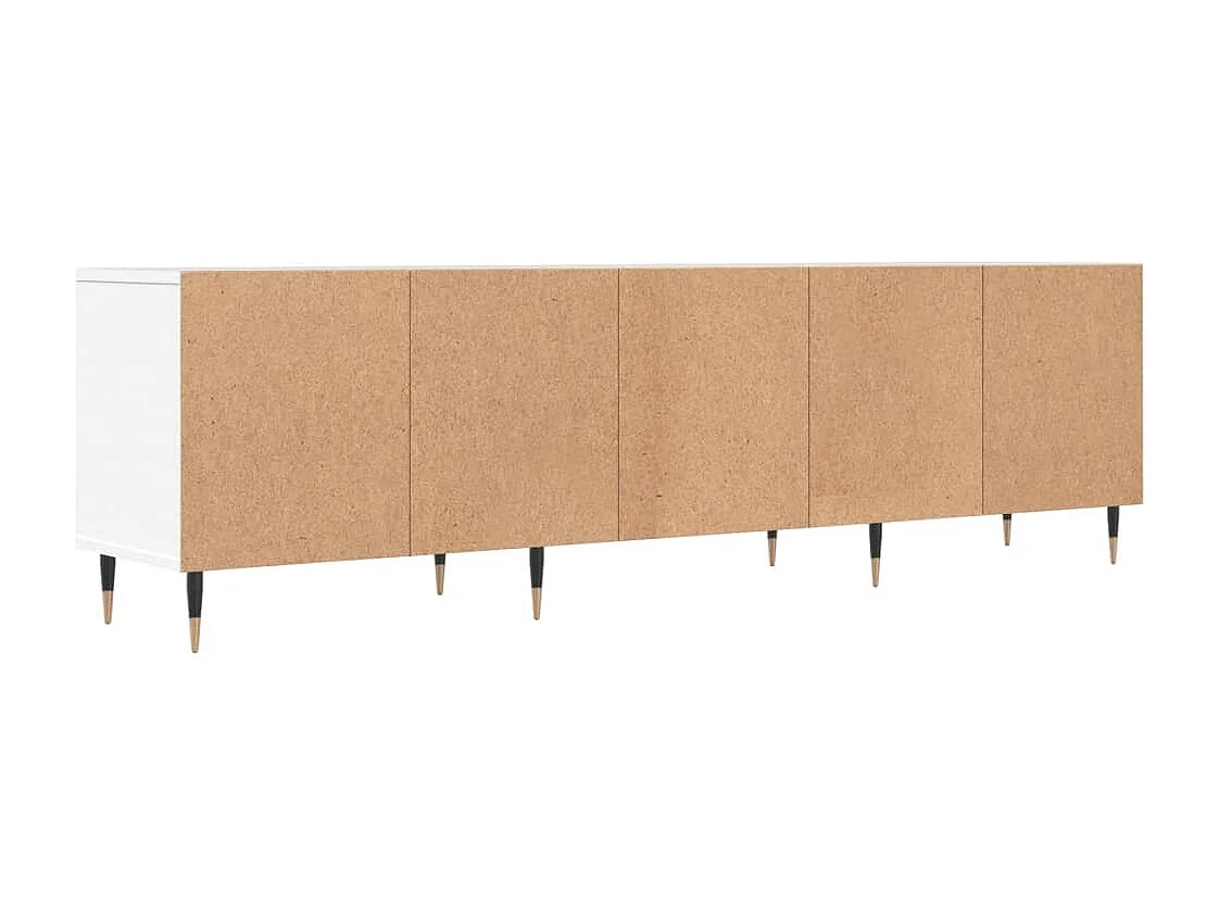 Wyren  Meuble TV blanc 150x30x44,5 cm bois d'ingénierie