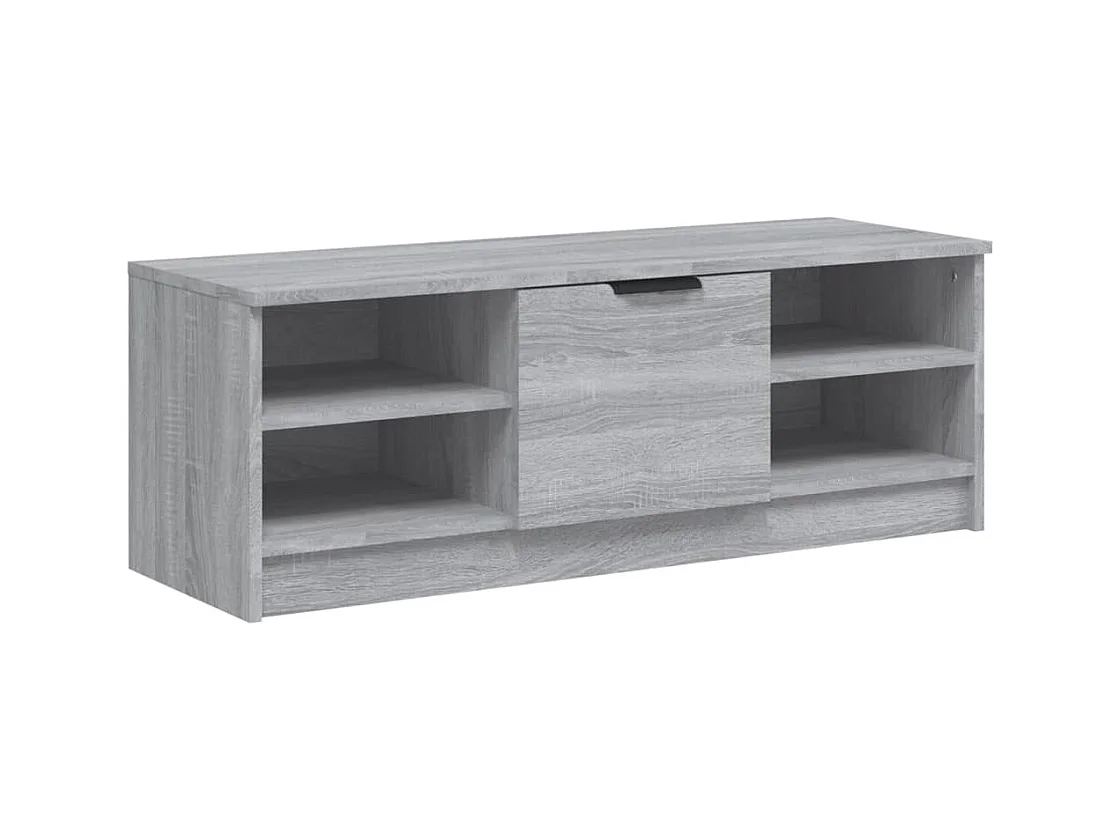 Hilrik  Tv-meubel 102x35,5x36,5 cm bewerkt hout grijs sonoma eikenkleur