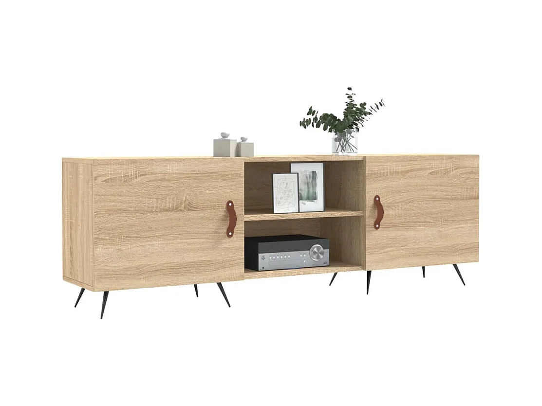 Arlo  Meuble TV chêne sonoma 150x30x50 cm bois d'ingénierie
