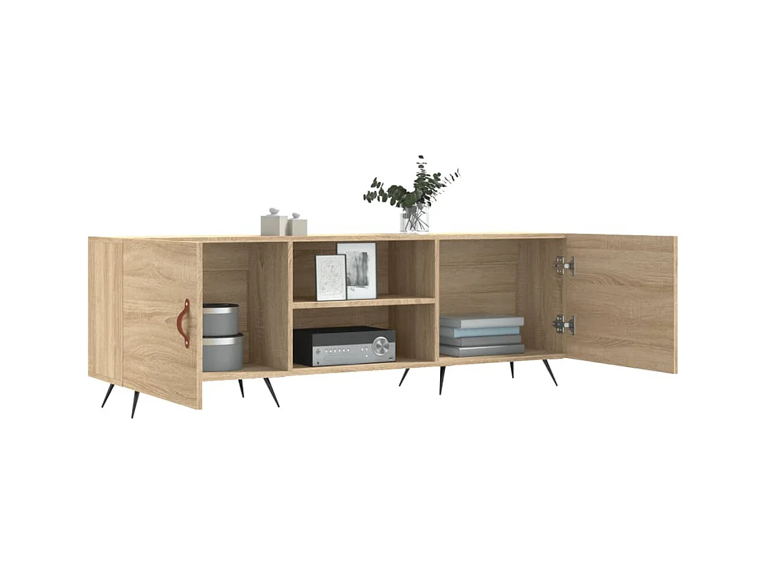 Arlo  Meuble TV chêne sonoma 150x30x50 cm bois d'ingénierie
