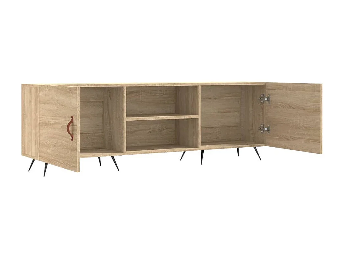 Arlo  Meuble TV chêne sonoma 150x30x50 cm bois d'ingénierie