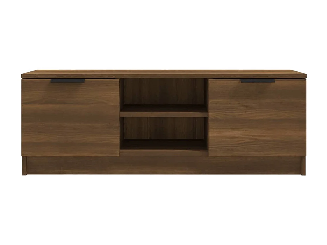 Kaelyn  Meuble TV Chêne marron 102x35x36,5 cm Bois d'ingénierie