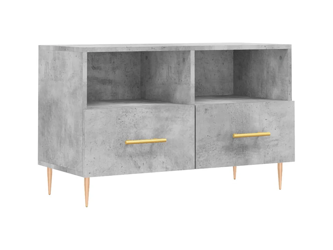 Oona  Mueble para TV madera contrachapada gris hormigón 80x36x50 cm