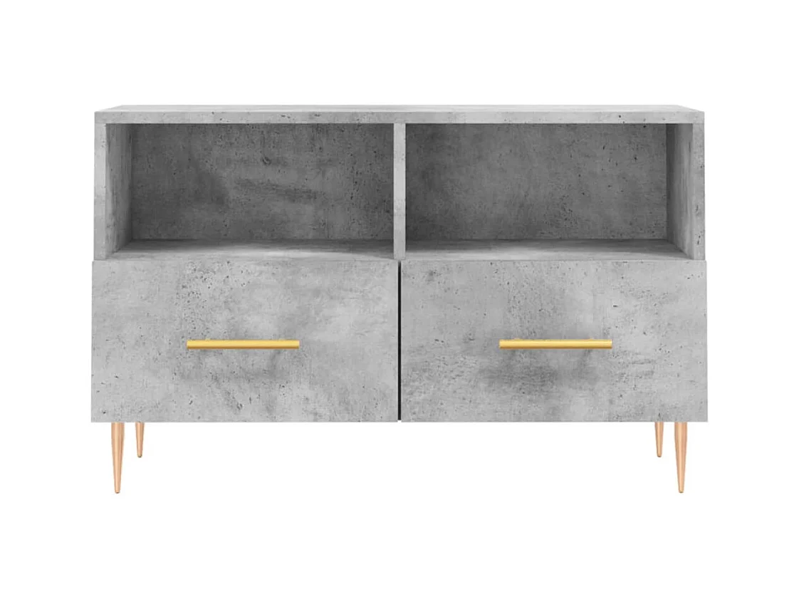 Oona  Mueble para TV madera contrachapada gris hormigón 80x36x50 cm