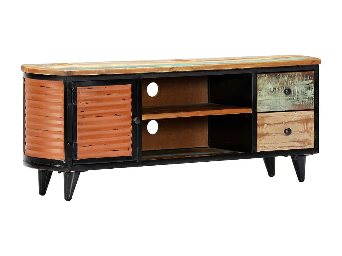 Garden Furniture -  Meuble TV 120x30x45 cm Bois de récupération massif