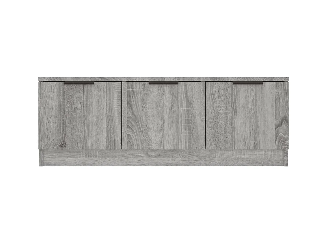 Yrnir  Mueble de TV madera contrachapada gris Sonoma 102x35x36,5 cm