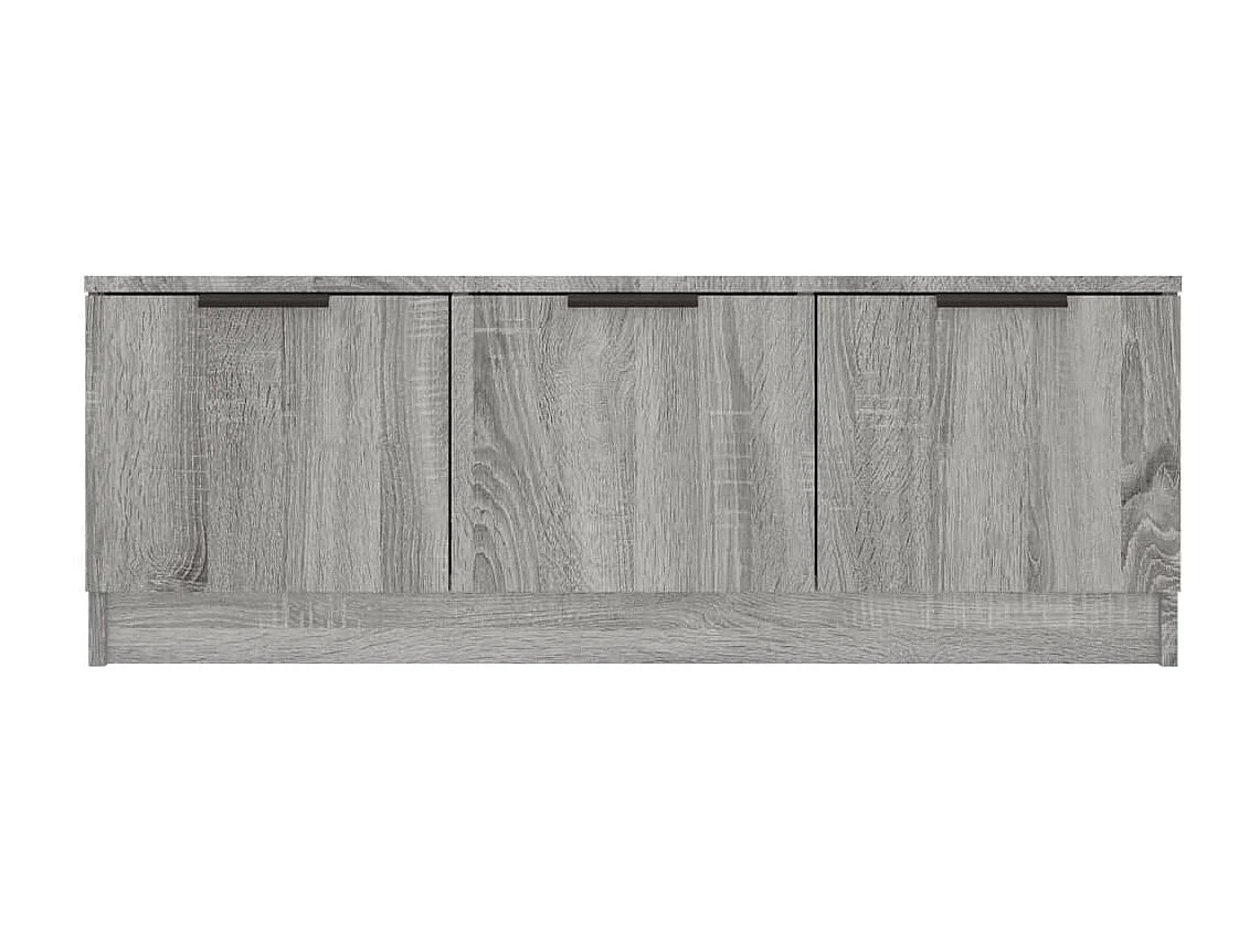 Yrnir  Tv-meubel 102x35x36,5 cm bewerkt hout grijs sonoma eikenkleurig