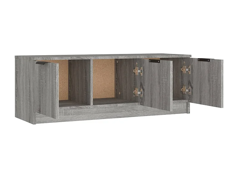 Yrnir  Mueble de TV madera contrachapada gris Sonoma 102x35x36,5 cm
