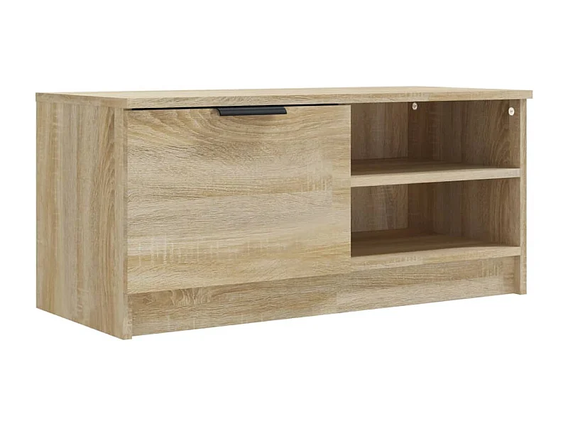 Bryvra  Tv-meubel 80x35x36,5 cm bewerkt hout sonoma eikenkleurig