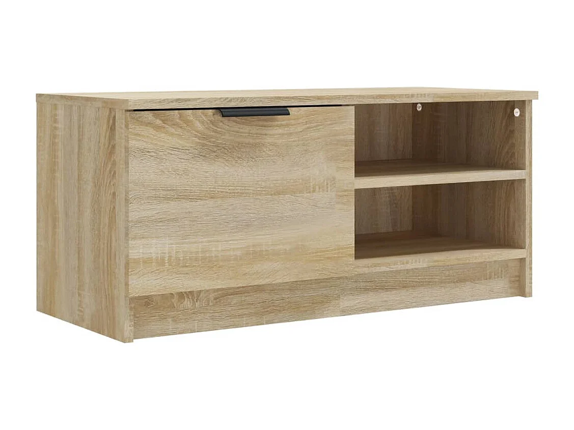 Bryvra  Tv-meubel 80x35x36,5 cm bewerkt hout sonoma eikenkleurig
