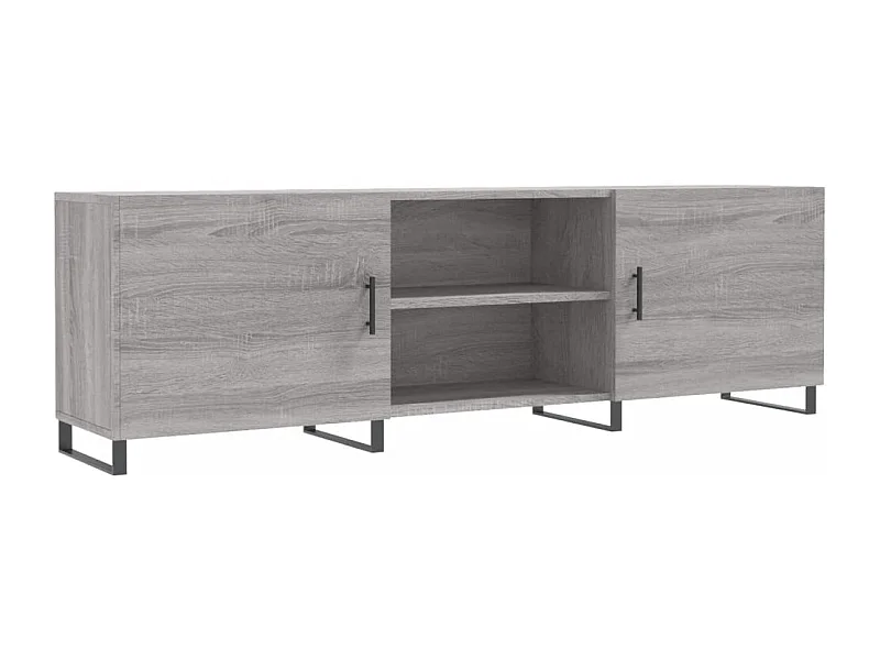 Astrid Helene  Mueble para TV madera de ingeniería gris Sonoma 150x30x50 cm