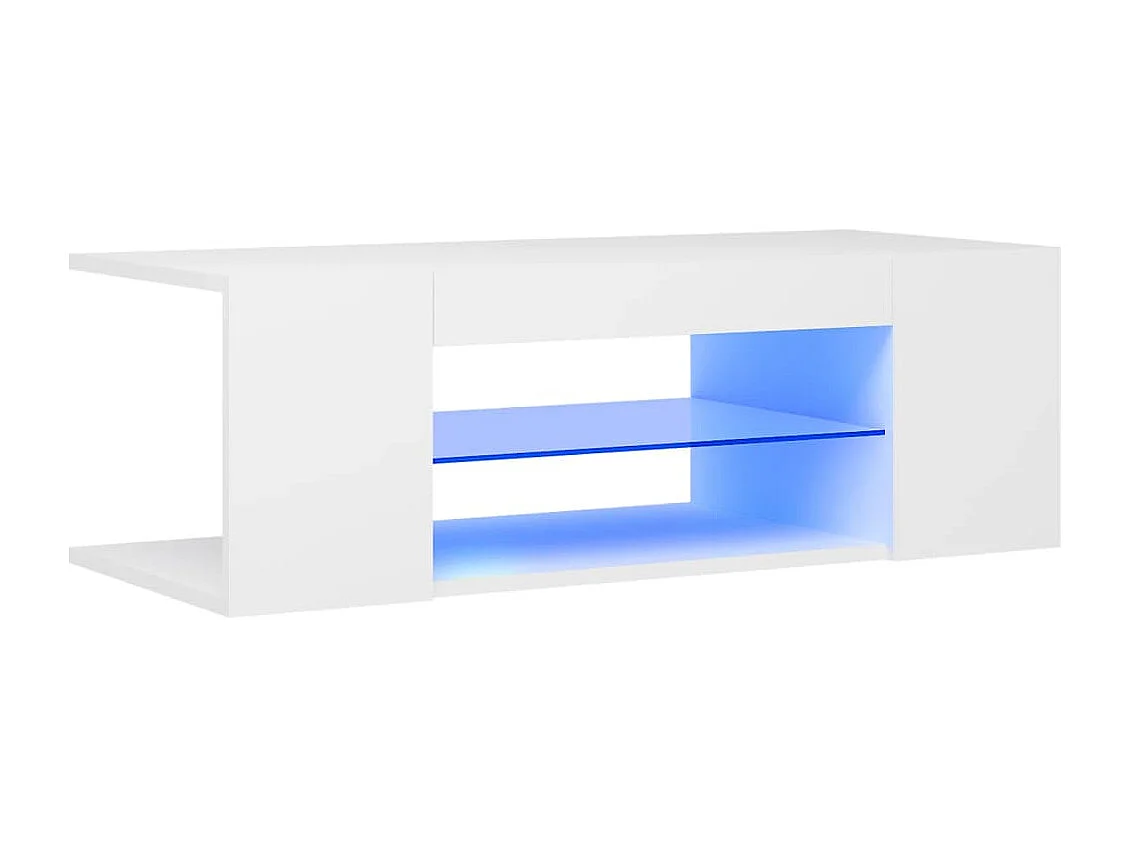 Crijn  Tv-meubel met LED-verlichting 90x39x30 cm wit