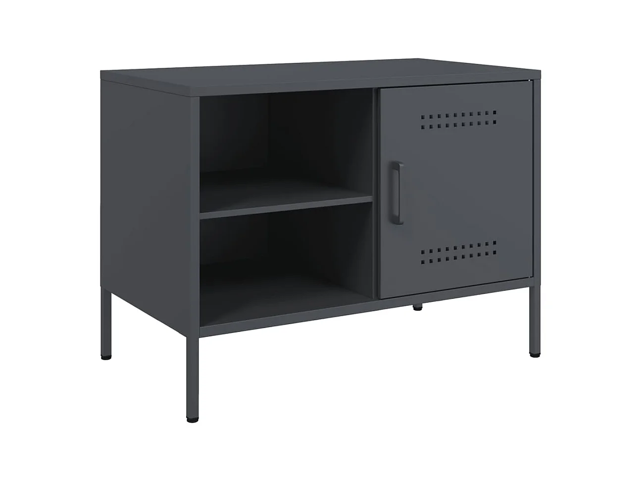 Neris  Meubles TV 2 pcs anthracite 68x39x50,5 cm acier