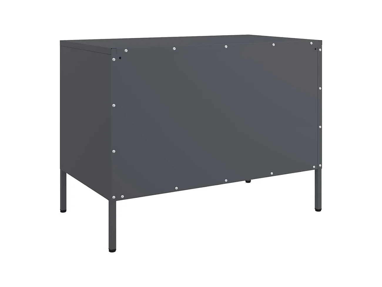 Neris  Meubles TV 2 pcs anthracite 68x39x50,5 cm acier