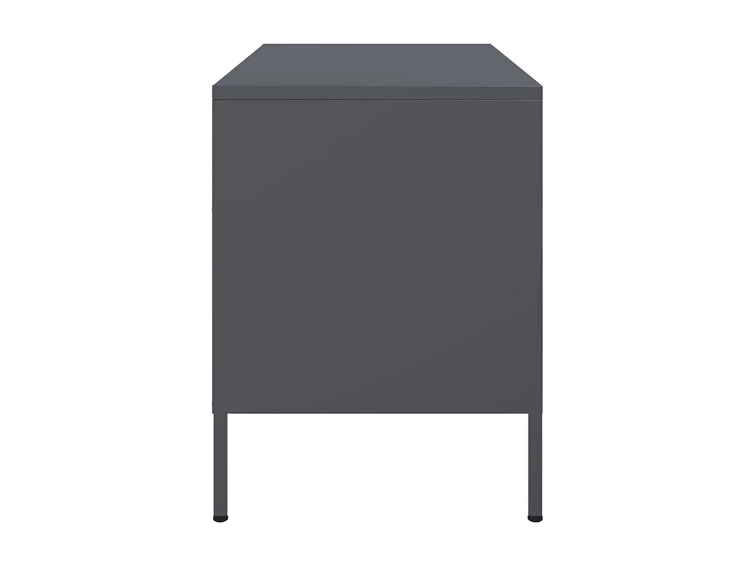 Neris  Muebles de TV 2 unidades acero gris antracita 68x39x50,5 cm