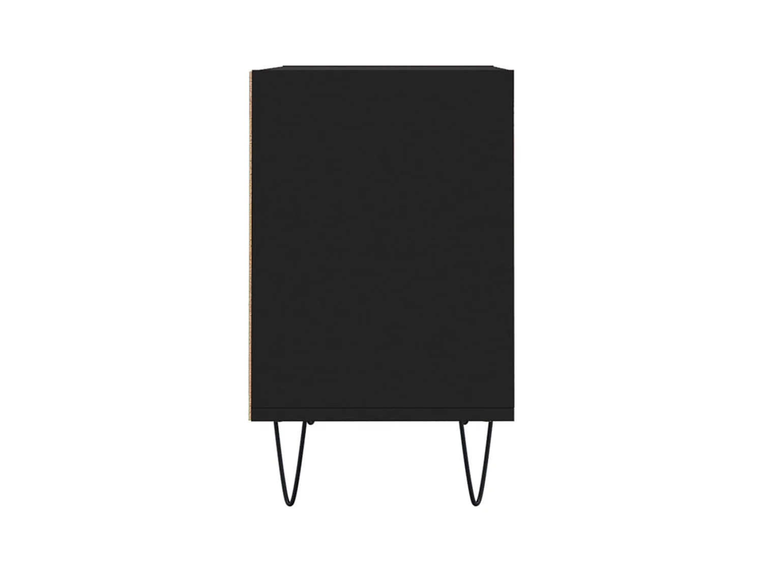 Miami  Meuble TV noir 69,5 x 30 x 50 cm bois d'ingénierie