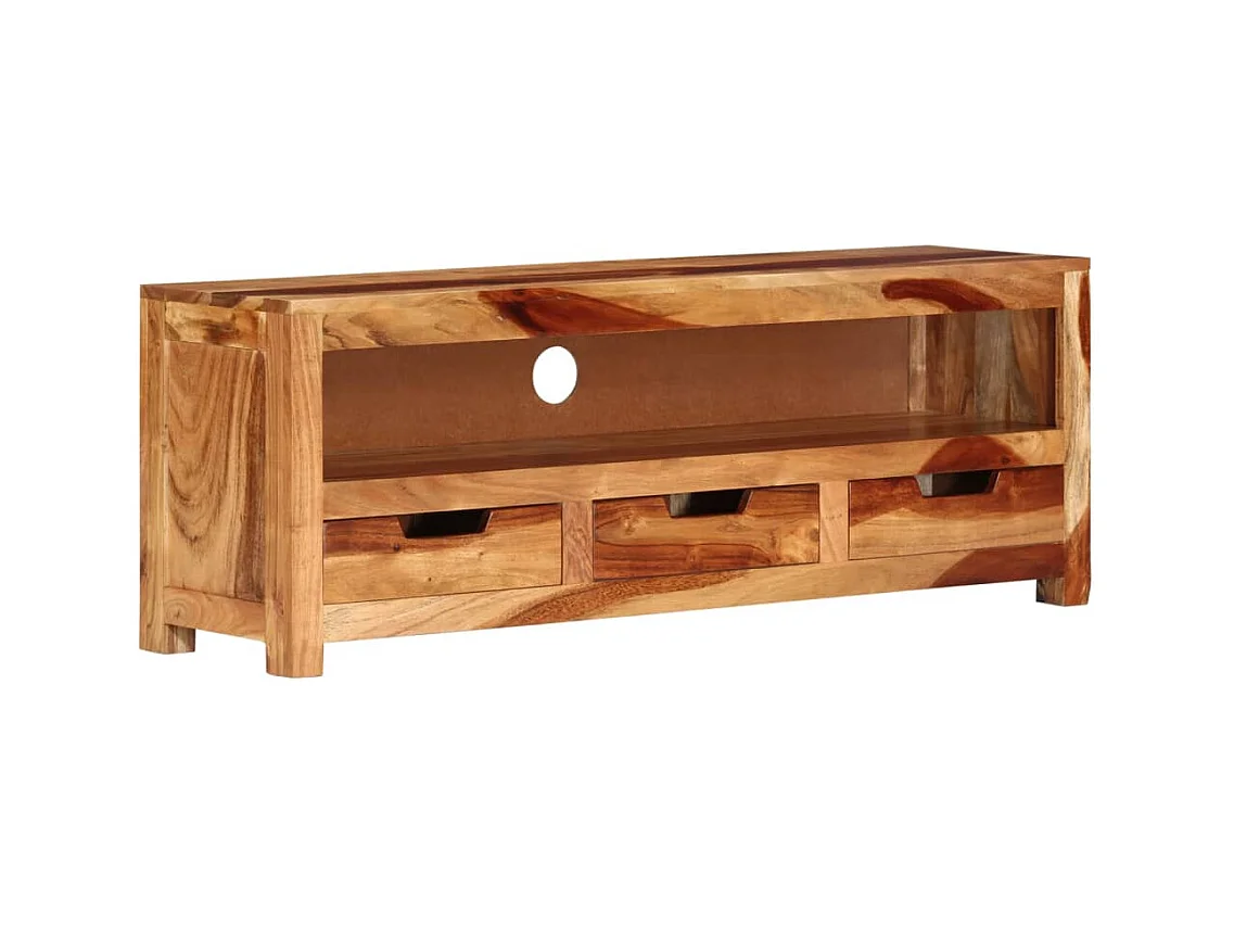 Garden Furniture -  Meuble TV 110x30x40 cm Bois d'acacia massif