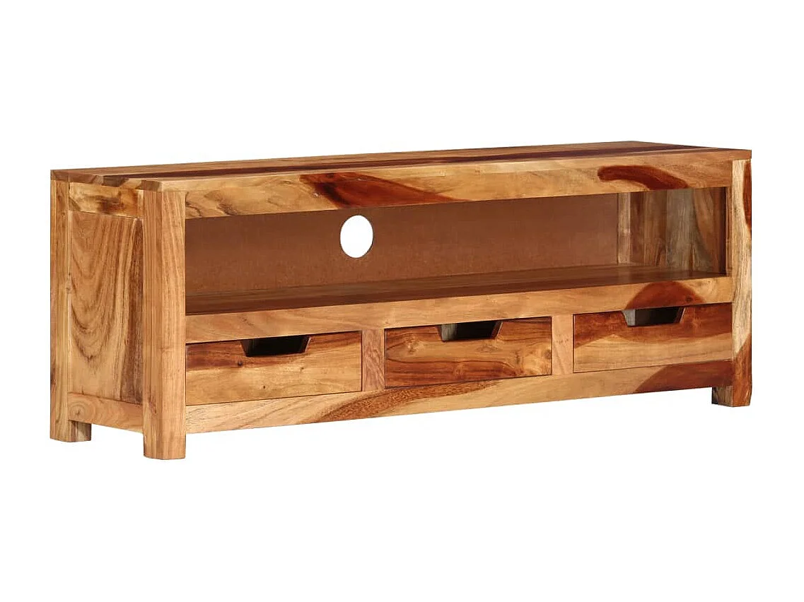 Garden Furniture -  Meuble TV 110x30x40 cm Bois d'acacia massif