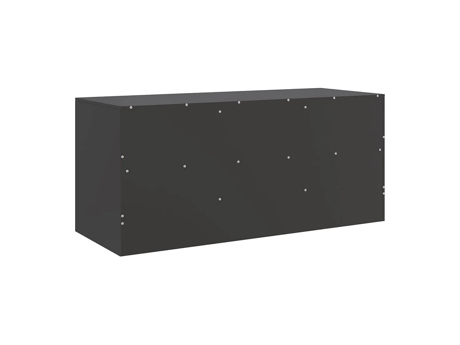 Dafina  Meuble TV noir 99x39x44 cm acier