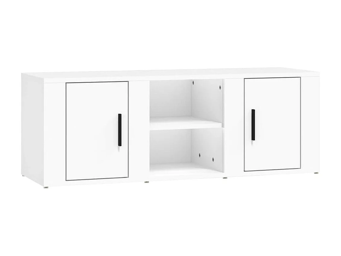 Hidran  Tv-meubel 100x31,5x35 cm bewerkt hout wit