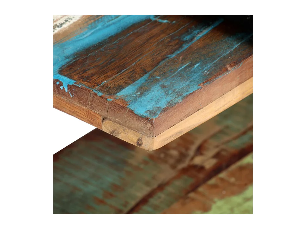 Gokce  Meuble TV 130x40x40 cm Bois de récupération massif