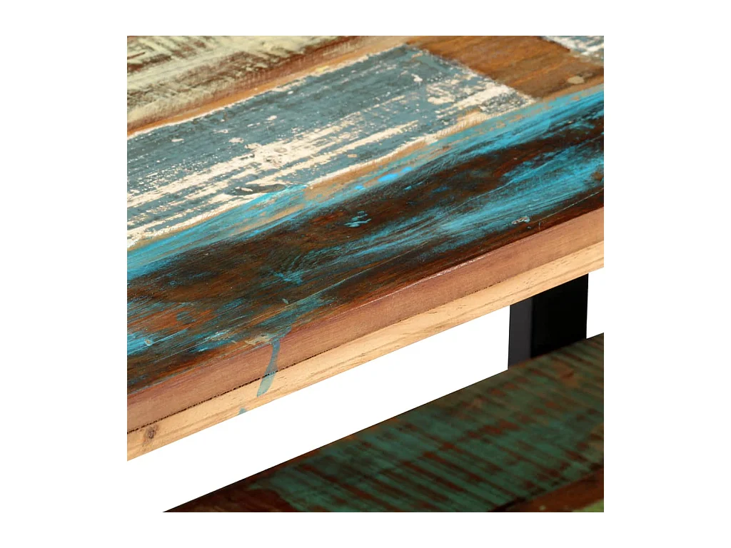 Gokce  Meuble TV 130x40x40 cm Bois de récupération massif