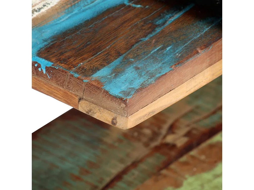 Gokce  Meuble TV 130x40x40 cm Bois de récupération massif