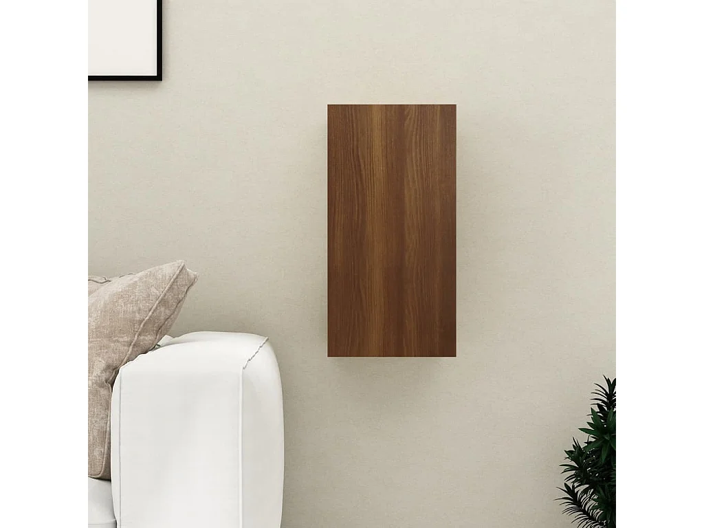 Hoeselt  Meuble TV Chêne marron 30,5x30x60 cm Bois d'ingénierie