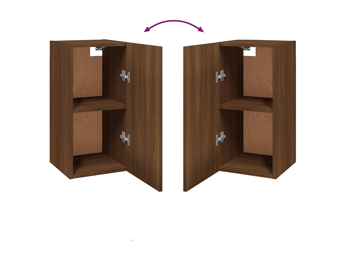 Hoeselt  Meuble TV Chêne marron 30,5x30x60 cm Bois d'ingénierie