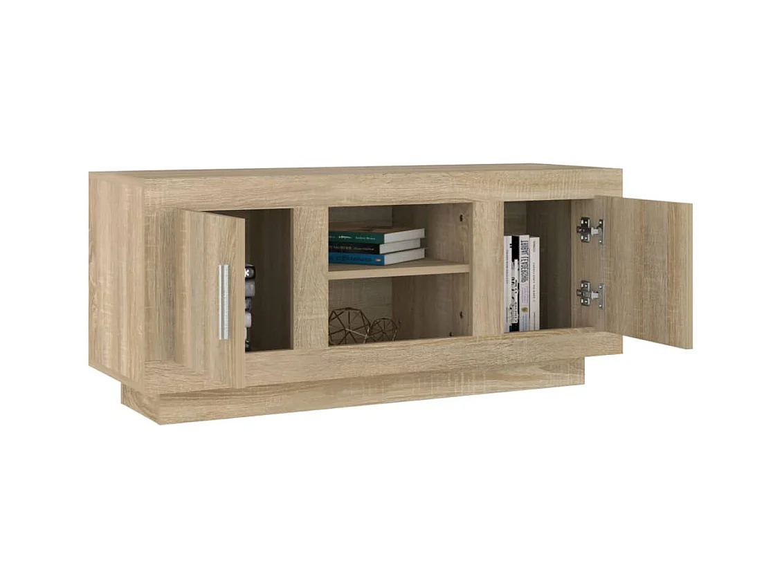 Stephen  Meuble TV chêne sonoma 102x35x45 cm bois d'ingénierie