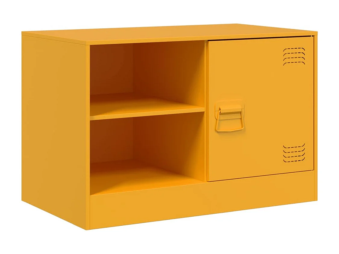 Borrego Springs  Meubles TV 2 pcs jaune moutarde 67x39x44 cm acier
