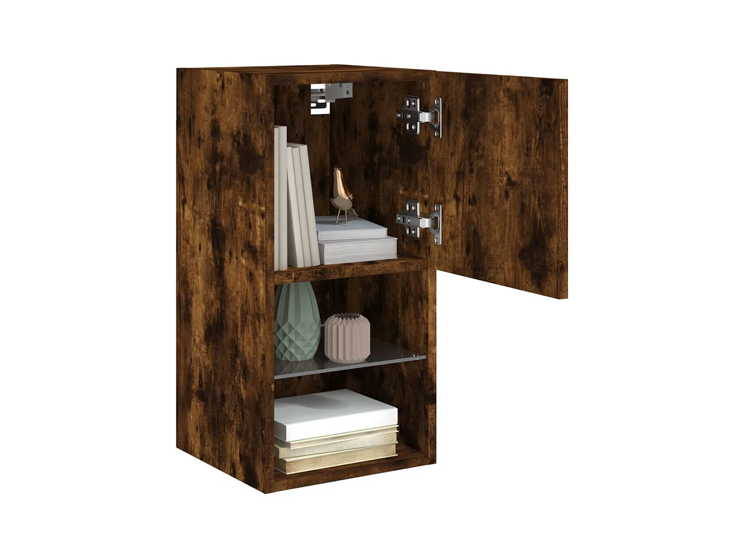 Almar  Meubles TV avec lumières LED 2 pcs chêne fumé 30,5x30x60 cm