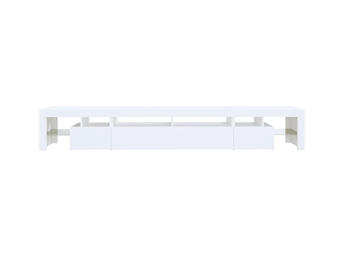 Tahlequah  Tv-meubel met LED-verlichting 260x36,5x40 cm wit