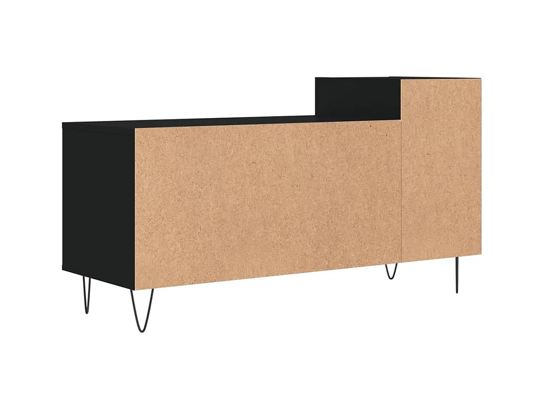 Erinor  Meuble TV Noir 100x35x55 cm Bois d'ingénierie