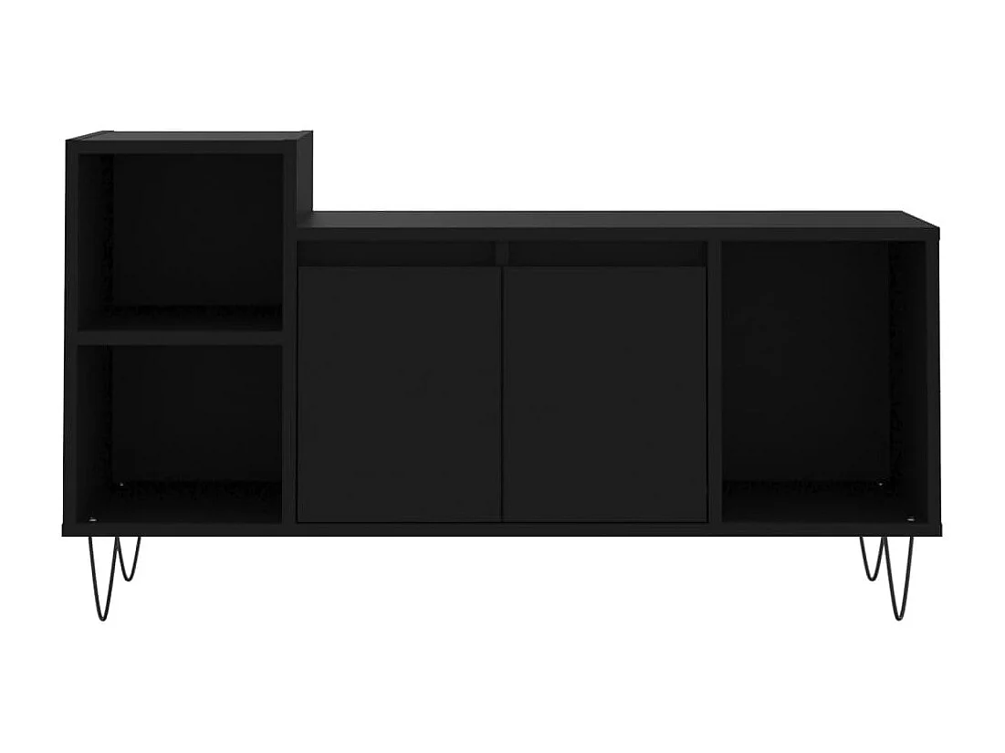 Erinor  Tv-meubel 100x35x55 cm bewerkt hout zwart