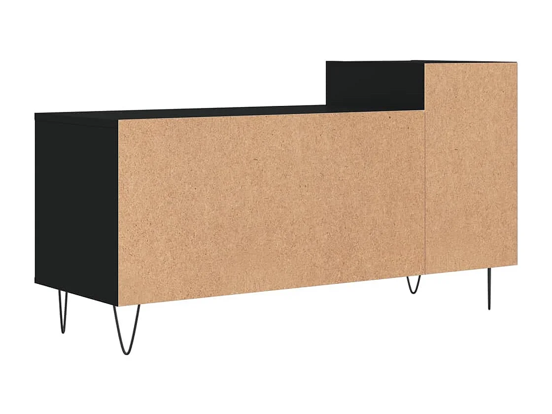 Erinor  Tv-meubel 100x35x55 cm bewerkt hout zwart