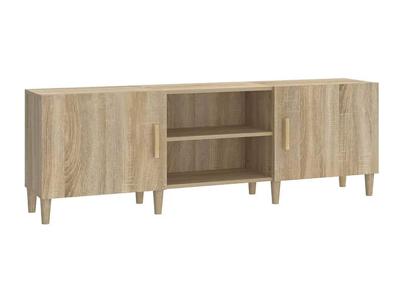 Padborg  Tv-meubel 150x30x50 cm bewerkt hout sonoma eikenkleurig