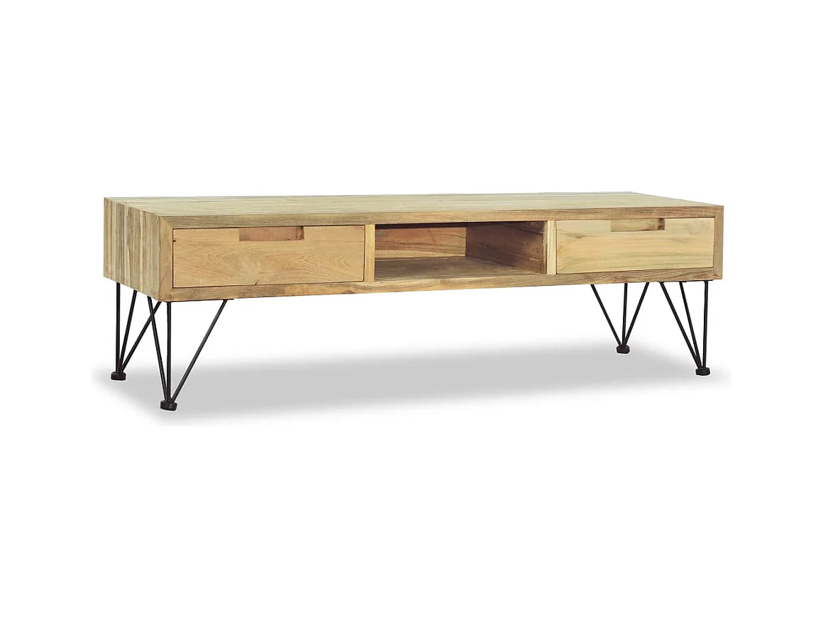 Garden Furniture -  Meuble TV 120x35x35 cm Teck massif