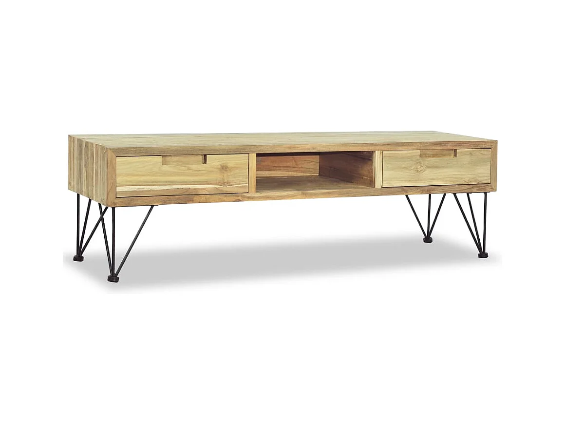 Garden Furniture -  Meuble TV 120x35x35 cm Teck massif