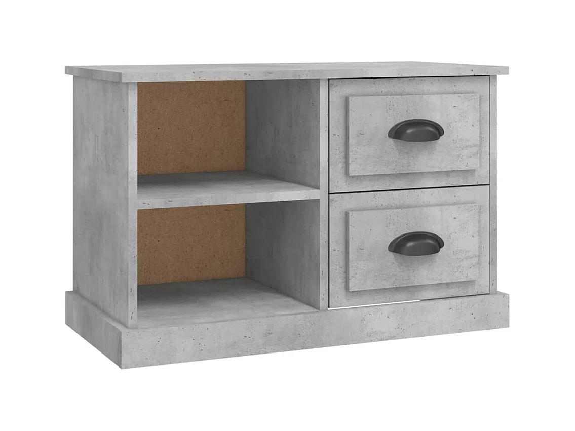 Landisville  Meuble TV gris béton 73x35,5x47,5 cm bois d'ingénierie