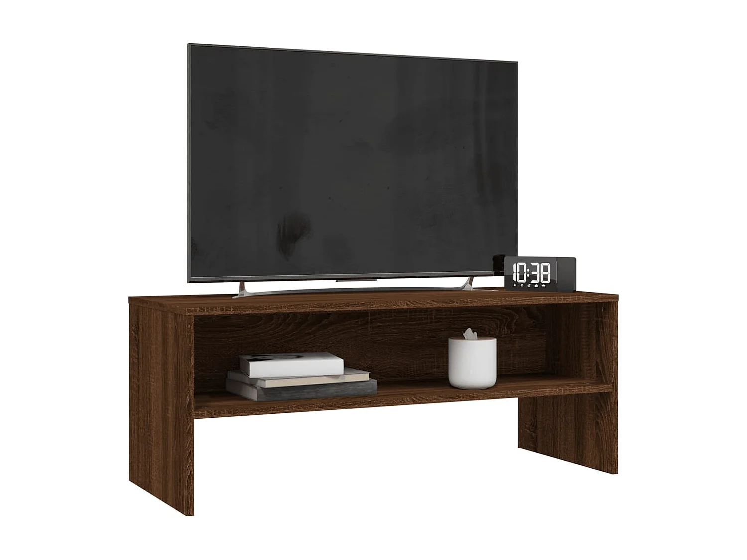 Zerina  Meuble TV Chêne marron 100x40x40 cm Bois d'ingénierie