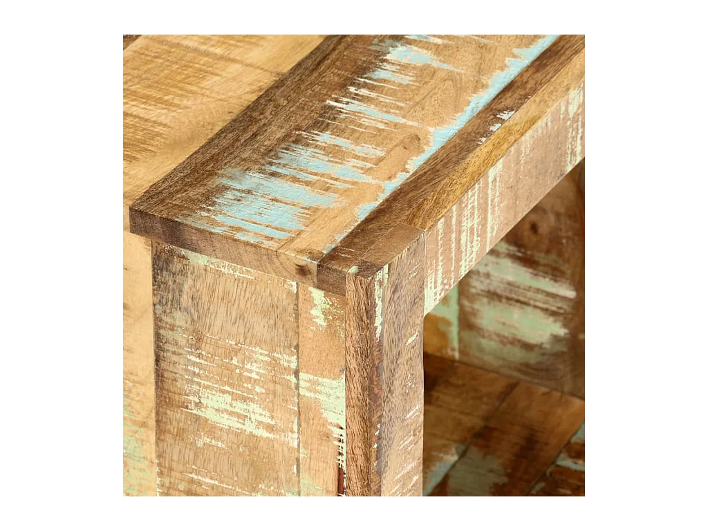 Veldor  Meuble TV 120x30x40 cm Bois de récupération massif