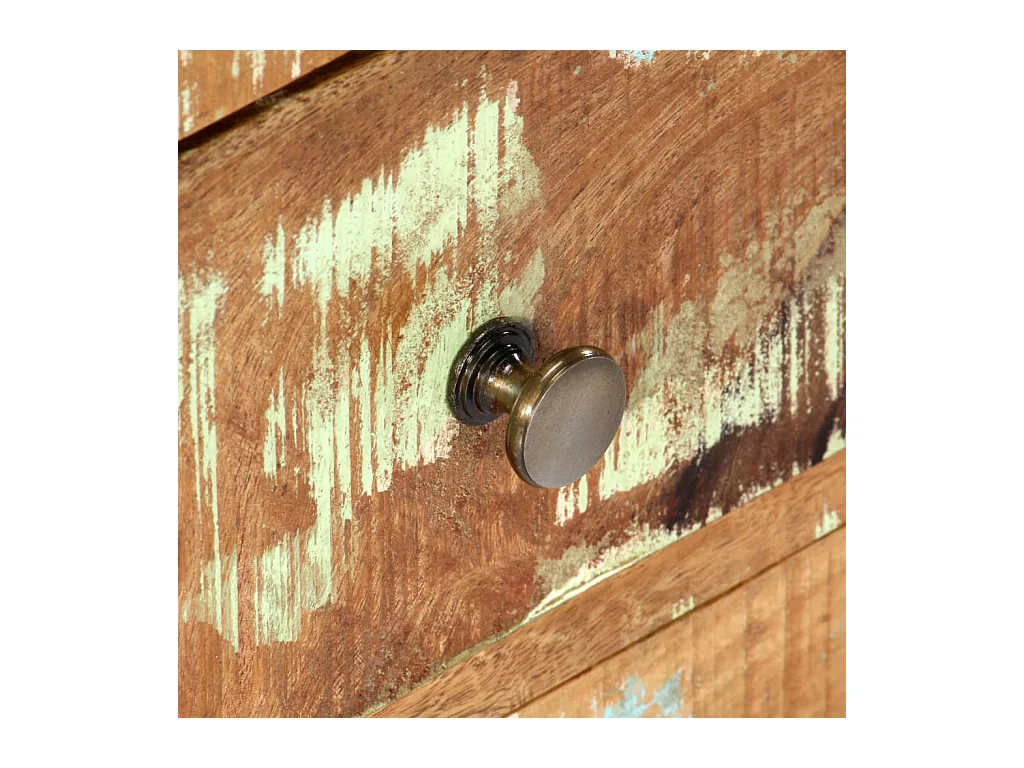 Veldor  Meuble TV 120x30x40 cm Bois de récupération massif