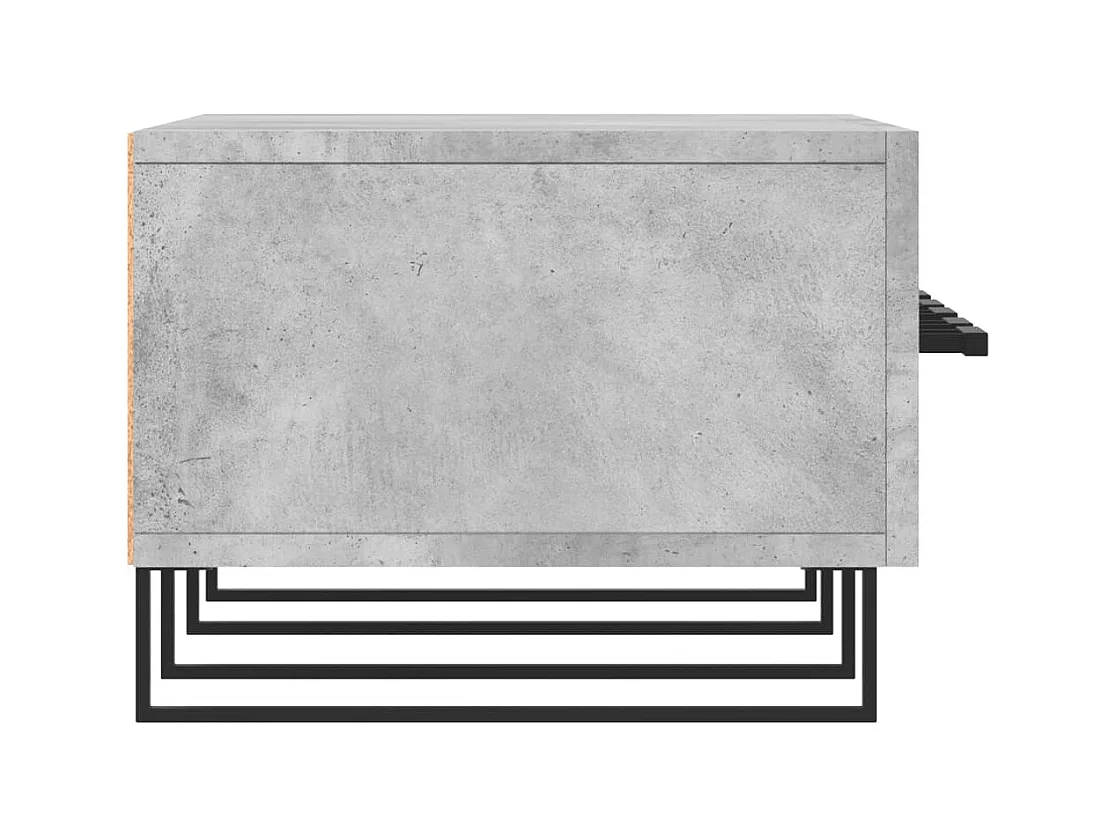 Hermitage  Mueble para TV madera de ingeniería gris hormigón 150x36x30 cm