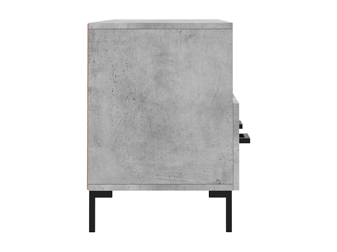 Évreux  Meuble TV gris béton 102x36x50 cm bois d'ingénierie