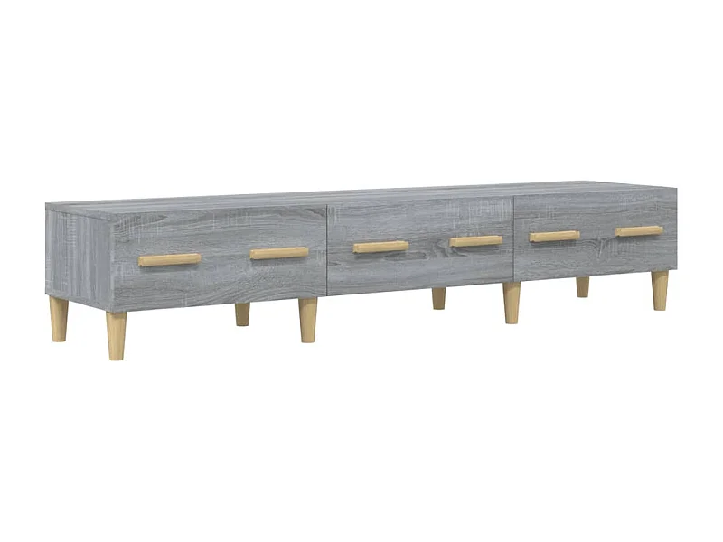 Vlaardingen  Meuble TV Sonoma gris 150x34,5x30 cm Bois d'ingénierie