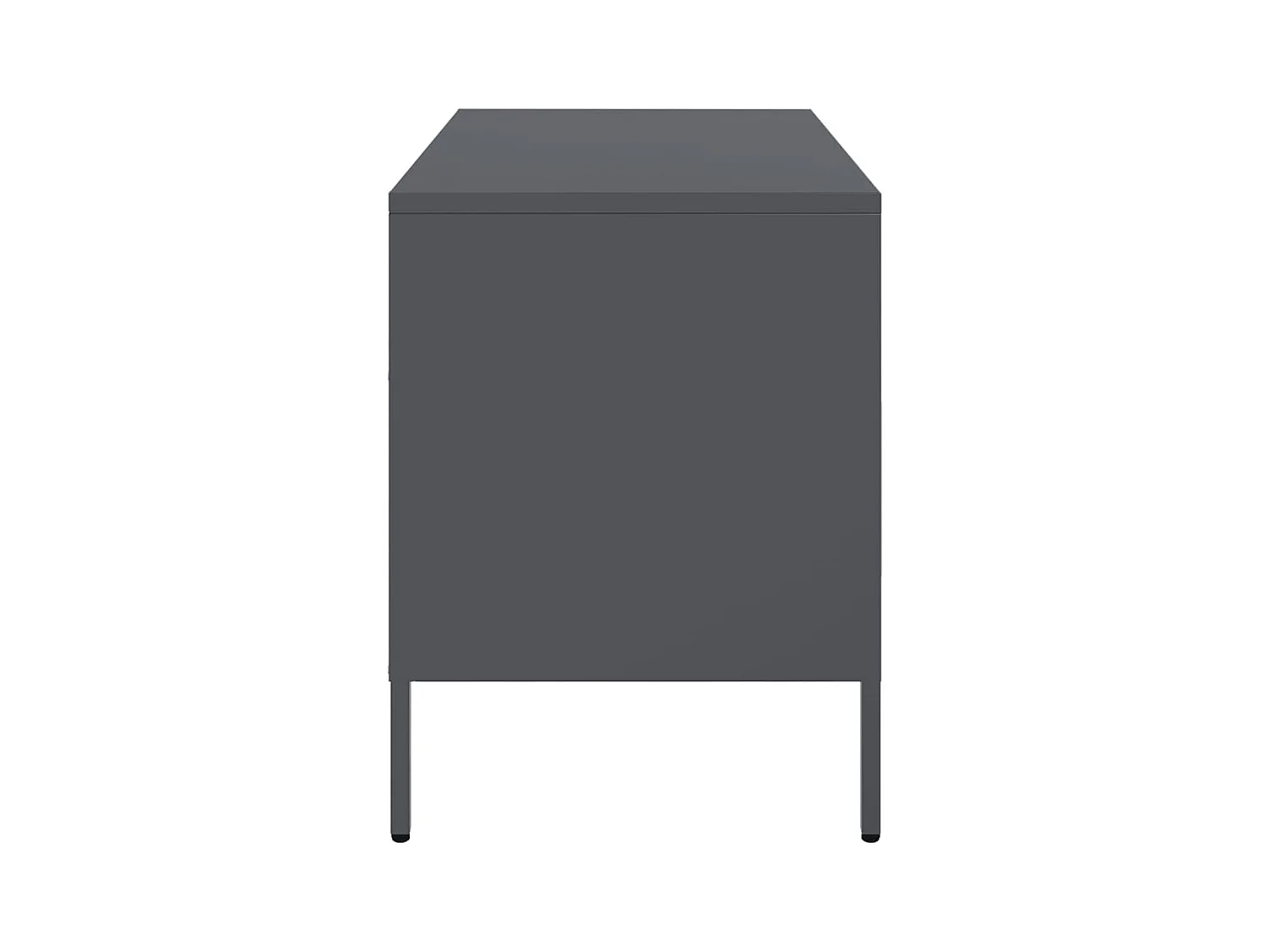 Dundrum  Meuble TV anthracite 68x39x50,5 cm acier