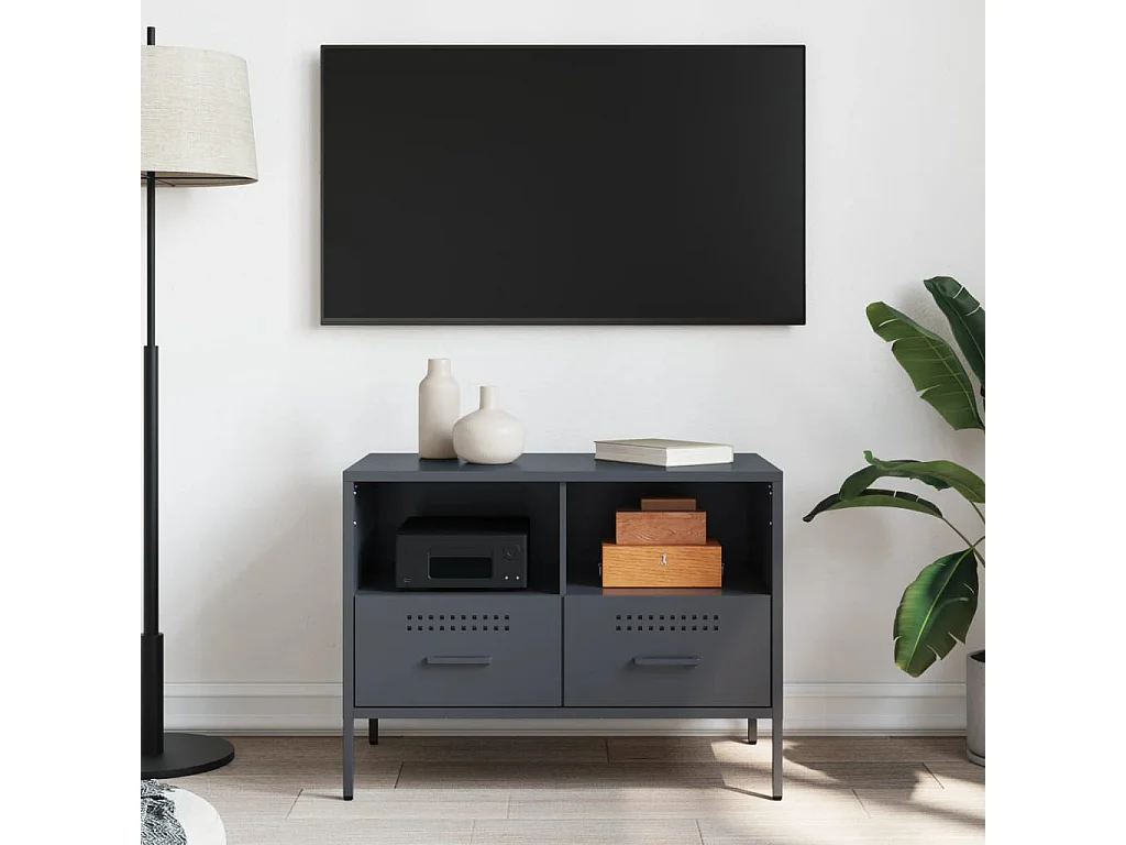 Dundrum  Mueble para TV acero gris antracita 68x39x50,5 cm