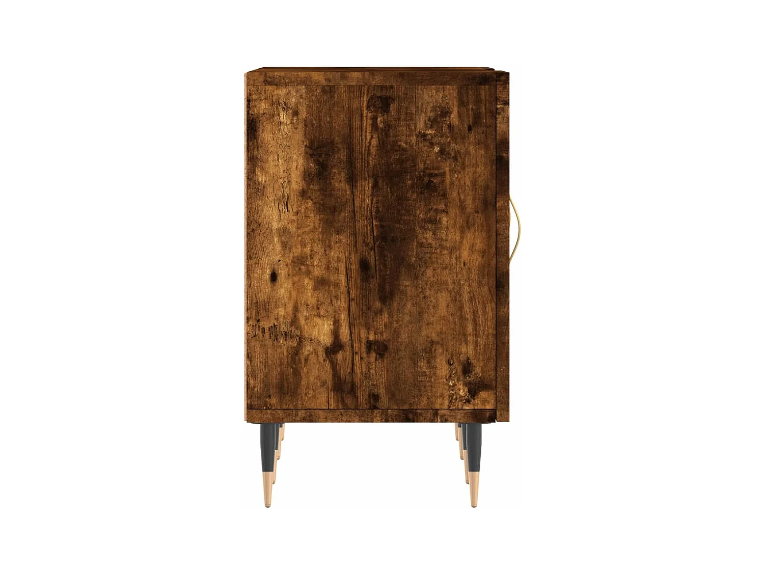 Fouzia  Meuble TV chêne fumé 150x30x50 cm bois d'ingénierie