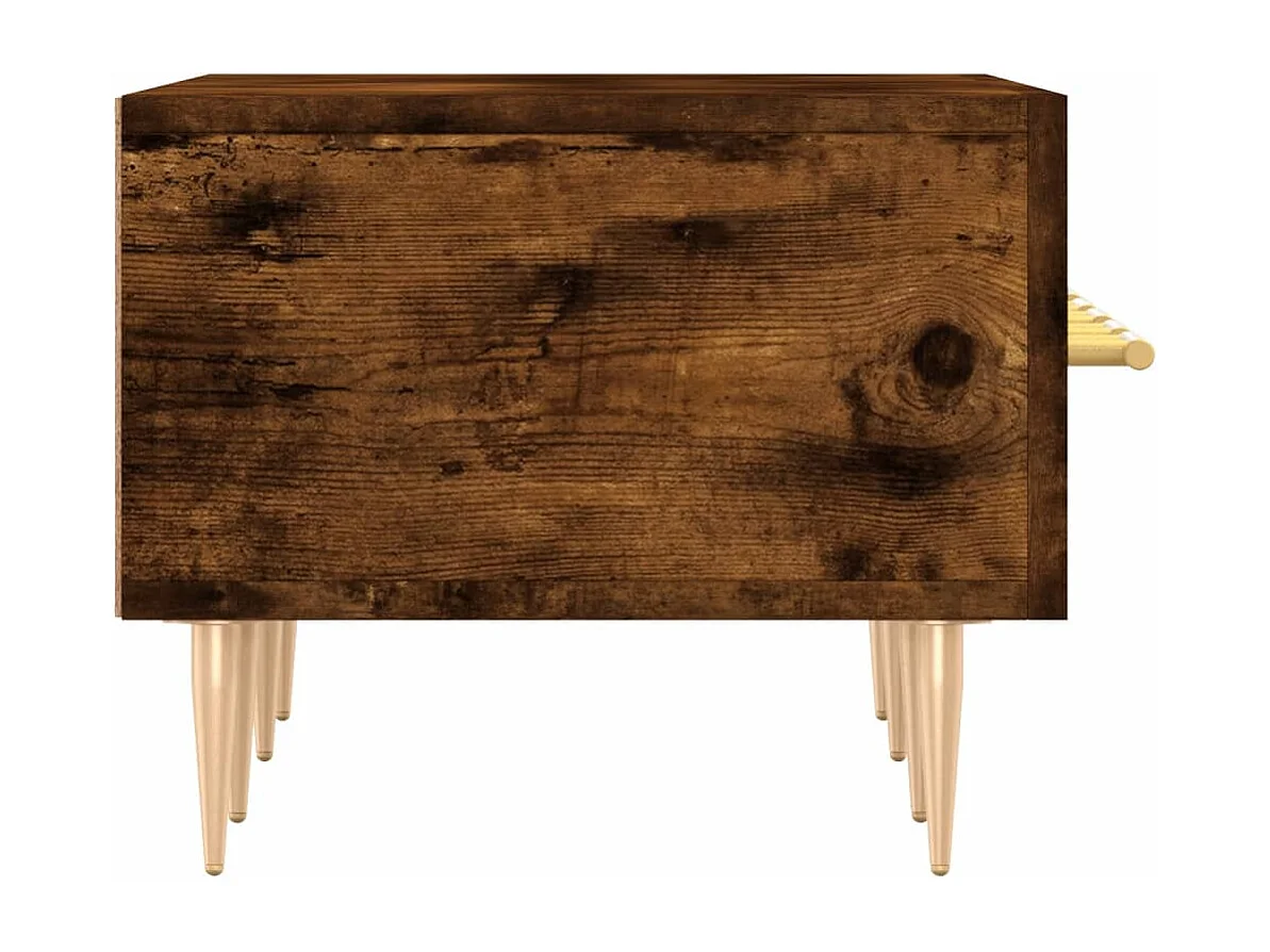 Sidney  Mueble de TV madera de ingeniería roble ahumado 150x36x30 cm